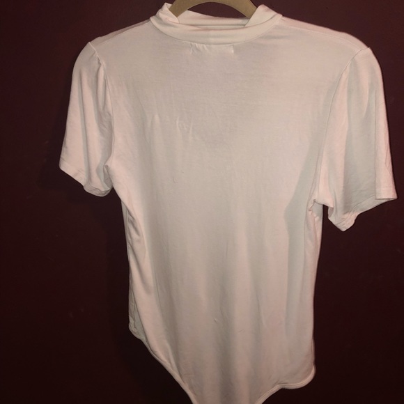 White short sleeved Body Suit with neck strap - Picture 2 of 3